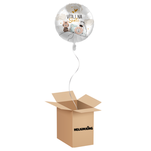 HeliumKing Balónový box - Vitaj na svete