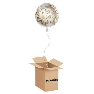 HeliumKing Balónový box Botanic - Ahoj Bábätko
