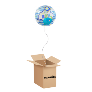HeliumKing Balónový box - Baby boy kruh 45 cm