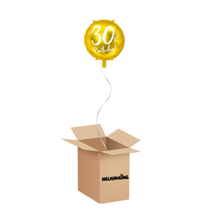 HeliumKing Balónový box - 30tka (zlatý)