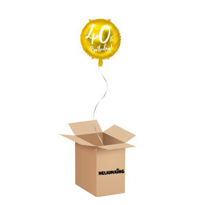 HeliumKing Balónový box - 40tka (zlatý)