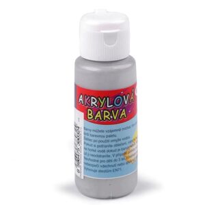 Akrylová farba 60 ml strieborná 1 ks