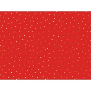 BALIACI papier červený so zlatými hviezdičkami 70x200cm