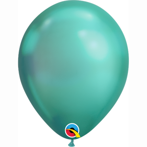 Balónik LATEXOVÝ CHRÓMOVÝ zelený