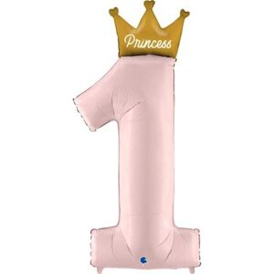 Balónik fóliový 1. narodeniny Princess 117 cm