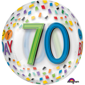 Balónik fóliový 70. narodeniny