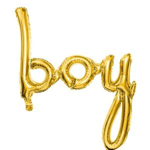 Balónik fóliový Boy zlatý