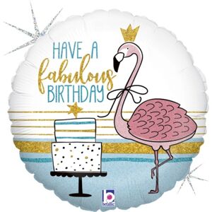 BALÓNIK fóliový Fabulous Flamingo