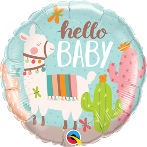 BALÓNIK fóliový Hello Baby Lama