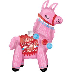 Balónik fóliový Lama Happy Valentines day 45x55 cm
