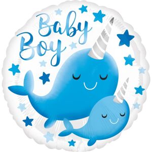 Balónik fóliový Narwhal Baby Boy