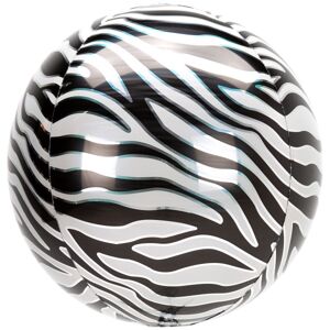 Balónik fóliový OrBz guľa Zebra 38 x 40 cm