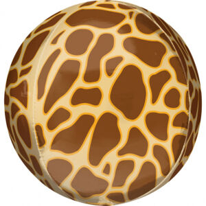 Balónik fóliový OBRZ guľa Žirafa 38x40 cm