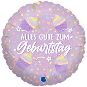 Balónik fóliový Pastel Cupcake Geburtstag 46 cm