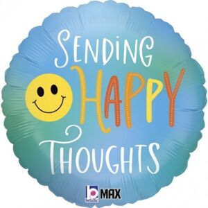 Balónik fóliový Sending Happy Thoughts 18"/46 cm