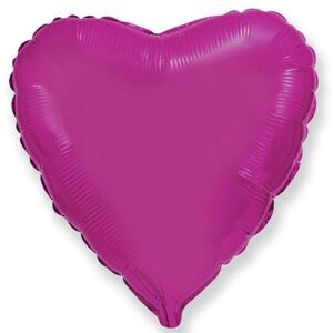 BALÓNIK fóliový Srdce magenta 46cm