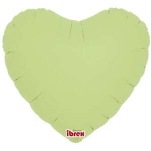 BALÓNIK fóliový Srdce pastelové zelené 35cm 5ks