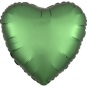 BALÓNIK fóliový Srdce smaragdové 43cm