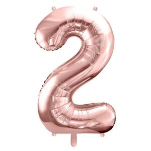 Balónik číslo rose gold 2 fólia 86 cm
