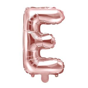 BALÓNIK fóliový písmeno  E Rose Gold 35cm