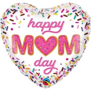 Balónik fóliový srdce Happy Mom day 46 cm