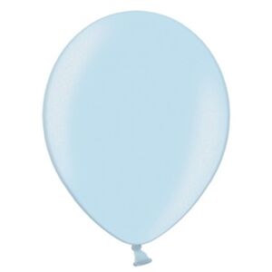 BALÓNIK latexový metalický 27cm sv.modrý 100ks