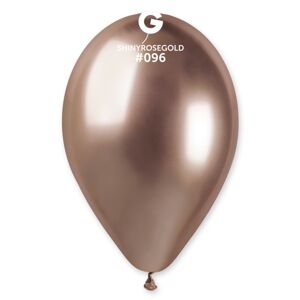 BALÓNIK chromový latexový rose gold 33 cm 1ks