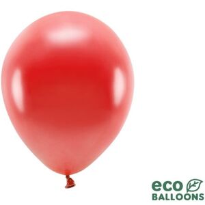 Balóniky Eco metalické červené 26 cm 100 ks