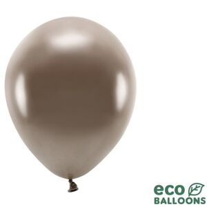 Balóniky Eco metalické hnedé 26 cm 100 ks