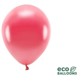 Balóniky Eco metalické jasne červené 26 cm 100 ks