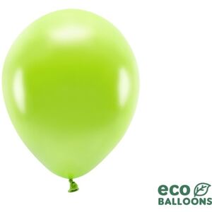 Balóniky Eco metalické zelené jablko 26 cm 100 ks