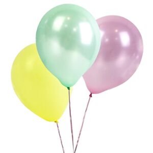 Balóniky latexové metalické pastelový mix 30 cm 16 ks