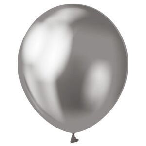 Balóniky latexové platinové 30 cm grafitové 7 ks
