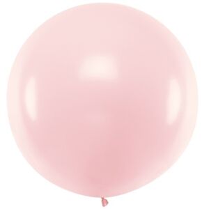 Balón 1m pastelový svetlo ružový