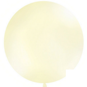 Balón JUMBO metalický krémový 1m