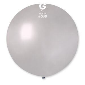 Balón jumbo strieborný 80 cm