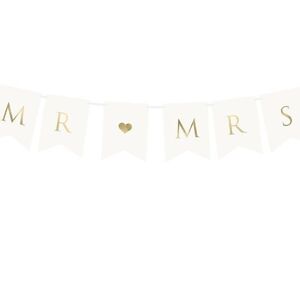 BANNER Mr & MRS 15x85cm