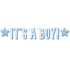 BANNER modrý It is a Boy 152cm