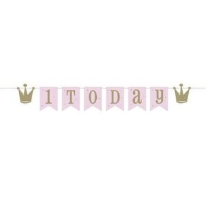 Banner vlajočkový Princezná 1 rok 182cm