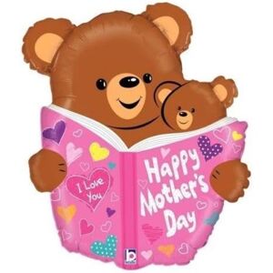 Balónik fóliový Medvedíky s knihou Mother's Day 71 cm