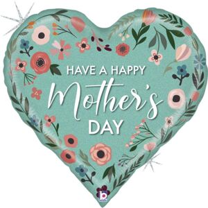 Balónik fóliový Mother's Day srdce 76 cm