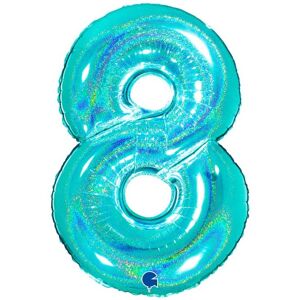 Balónik fóliový číslica 8 Tiffany 102 cm