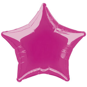 Balónik fóliový hviezda Hot Pink