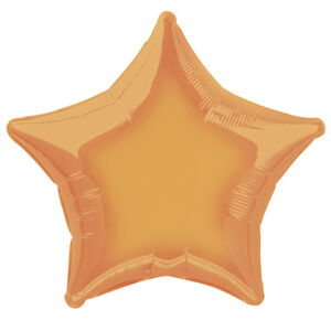 Balónik fóliový hviezda Orange