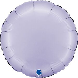 Balónek fóliový kulatý saténový lila 45 cm