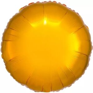 Balónik fóliový metalický kruh zlatý 43 cm
