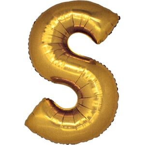 Balónik zlatý písmeno S