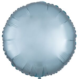 Balónik fóliový saténový kruh pastelovo modrý 43 cm