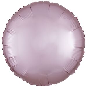 Balónik fóliový saténový kruh pastelovo ružový 43 cm