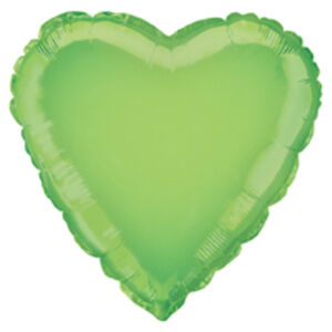 Balónik fóliový srdce Lime green